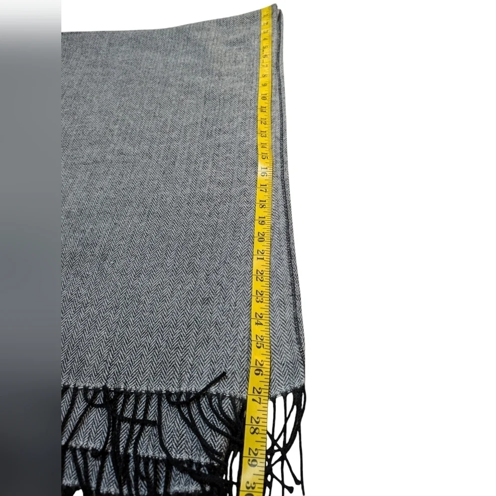 Nordstrom Cozy Herringbone Fringe Shawl One Size